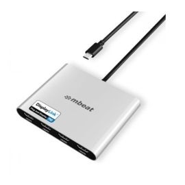 Image for mbeat USB-C Quad 4K 60Hz HDMI DisplayLink Adapter with 90W PD