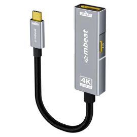 Image for mbeat Tough Link USB-C to DisplayPort Adapter 4K 60Hz 100W PD Space Grey