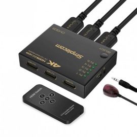 Image for Simplecom CM305 Ultra HD 5 Way HDMI Switch 5 IN 1 OUT Splitter 4K@60Hz