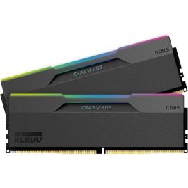 Image for Klevv KD5BGUA80-60A300G CRAS V 64GB KIT (2*32GB) RGB DDR5 Gaming Desktop Memory 6000MHz CL30 Black