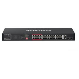 Image for Mercusys MS126CP 24-Port 10/100 Mbps + 2-Port Gigabit Rackmount Switch with 24-Port PoE+