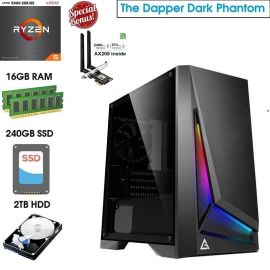 Image for ATG 5500-16G1S2H-3060-W11P 3060 ARGB Desktop Gaming PC, AMD Ryzen 5 CPU, 16GB RAM/1TB SSD/2TB HDD/W11P