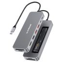 Image for mbeat Elite 9-in-1 USB-C Hub with M.2 NVMe SSD Enclosure 100W PD